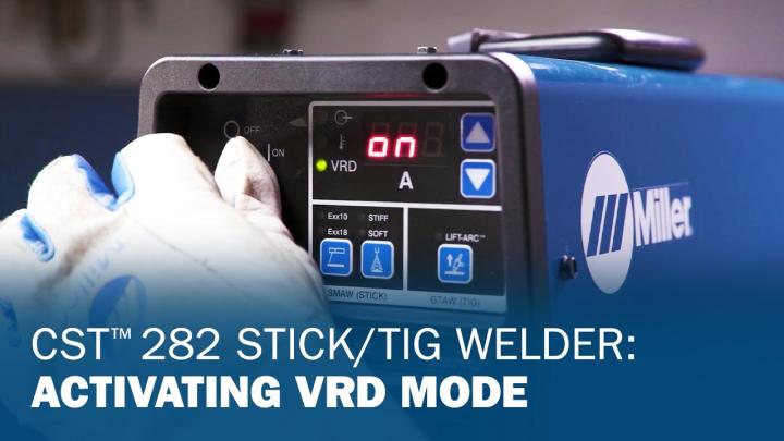 CST 282 Stick/TIG Welder: Activating VRD Mode