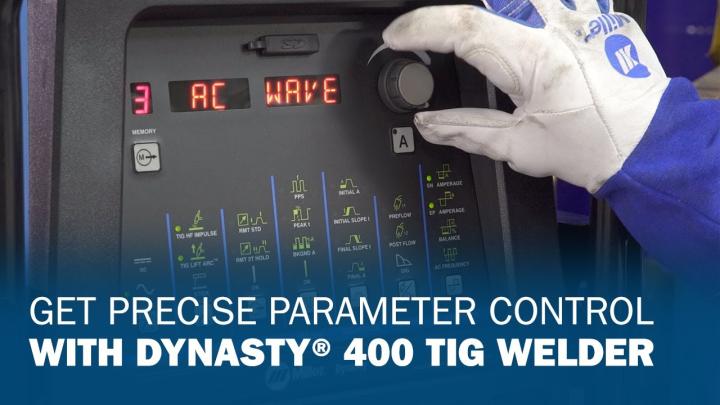 Get Precise Parameter Control With Dynasty 400 TIG Welder