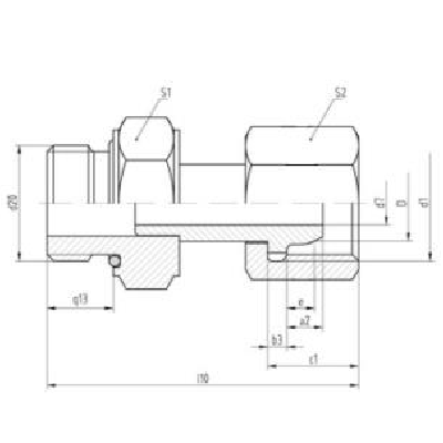 Соединительный штуцер DEMAX/SIMAX (нар.-вн., инерт. газ) фото