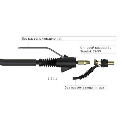 Сварочная горелка Parker SGT 150F с гибким элементом гусака 8 метров фото артикул: SGT150-18-70-S1-25-SL-GS0BG