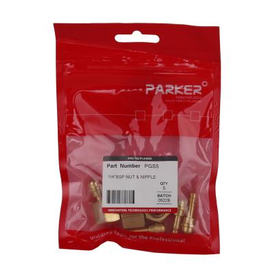 PGS5 Разъём подачи газа Parker c резьбой 1/4 BSP (TIG) фото артикул: PGS5
