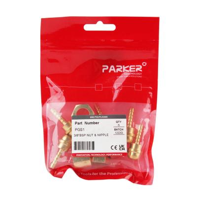PGS1 Разъём подачи газа Parker c резьбой 3/8 BSP (TIG) фото артикул: PGS1