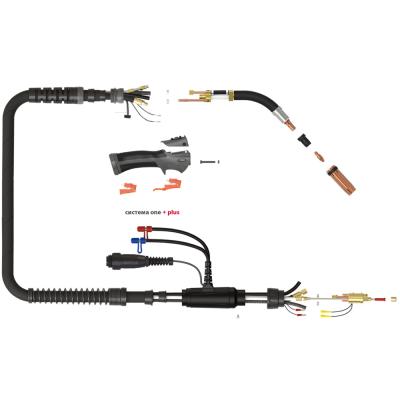 Сварочная полуавтоматическая горелка Parker Multi-Mig MMB 555W с двойным контуром охлаждения 5 метров (MIG/MAG) фото артикул: MMB5550-AM1-MT1-50ERBG