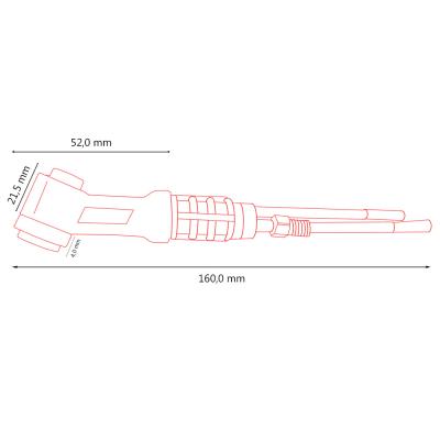 PWP20S Гусак Parker 70° для горелок SGT 20 / 20S (TIG) фото артикул: PWP20S