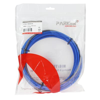 PB4533-50 Направляющий канал Parker 2,0-2,4 мм 5 метров (стальная спираль с литым ниппелем в синей оплётке) (MIG/MAG) фото артикул: PB4533-50