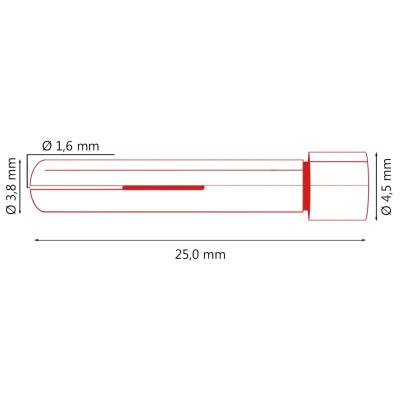 P13N22 Цанга Parker 1,6x25,0 мм фото артикул: P13N22