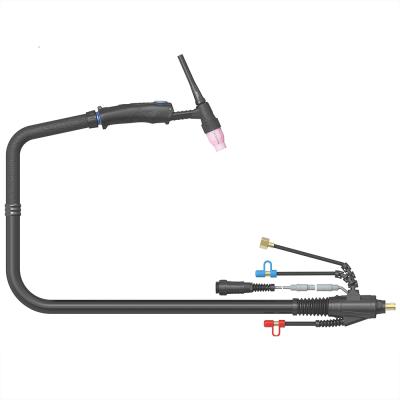 Сварочная горелка Arc T5W с разъёмом Liquid-Cooler Surelok, 5-пиновым разъёмом EWM, Lorch, Lincoln и системой One TIG 8 метров фото артикул: T5W-S1-8M-QD5-WF1-WR1-GS0-SVLGL-ATP2