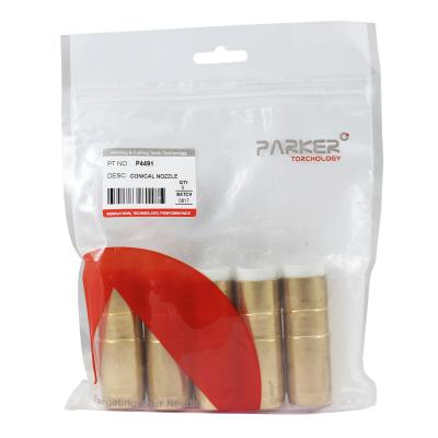 P4491 Сопло газовое Parker коническое латунное 19 мм для полуавтоматических горелок BND 400A / Bernard (MIG/MAG) фото артикул: P4491