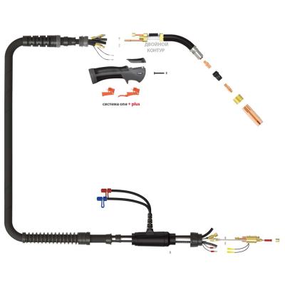 Сварочная полуавтоматическая горелка Parker SGB 605W с двойным контуром охлаждения 3 метра фото артикул: SGB6050-30ERBG