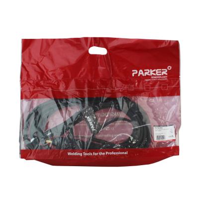 Сварочная горелка Parker SGT 20S с разъёмом с резьбой 1/4 BSP и системой One TIG 8 метров для TIG сварки в среде аргона фото артикул: SVA-SGT20S-QS1-25-SL-QWF1-QWR1-QGS5-PTP0-BG
