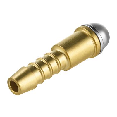 Ниппель ø9 с встроенным обратным клапаном, латунь фото артикул: 001.050.218