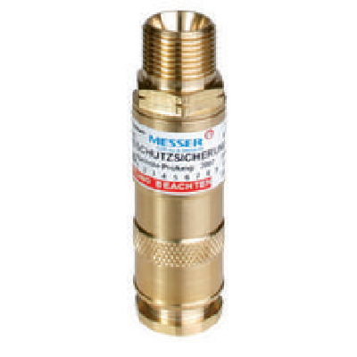 Клапан огнепреградительный DKSG (G 3/8 RH на шланг, БРС на горелку, кислород) фото артикул: 0463356