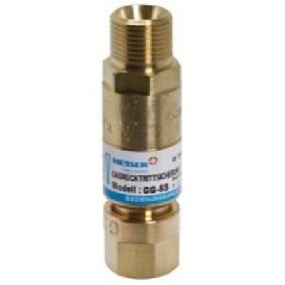 Клапан огнепреградительный для машинных резаков MSD (G 3/8 RH, подогр. кислород) фото