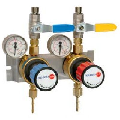 Газовая панель Spectron ET65-BV для двух точек забора газа (кислород/пропан) фото
