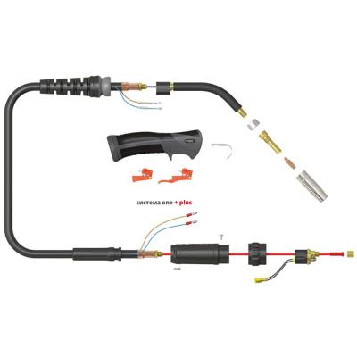 Сварочная полуавтоматическая горелка Parker SGA-LW 255A с облегчённым сварочным кабелем 5 метров фото артикул: SGA-LW255-50ERBG