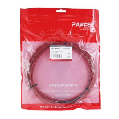 PB2524-50 Направляющий канал Parker 1,0-1,2 мм 5 метров (стальная спираль с литым ниппелем в красной оплётке) (MIG/MAG) фото артикул: PB2524-50
