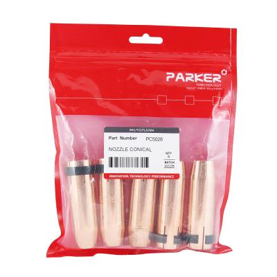 PC5028 Сопло газовое Parker коническое медное эконом 16 мм для горелок SGB 380A / 401W / 501W / 555W / SB 501W Auto (MIG/MAG) фото артикул: PC5028