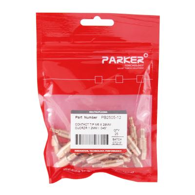 PB2505-12 Контактный наконечник Parker М6 CuCrZr 1,2x28,0 мм фото артикул: PB2505-12