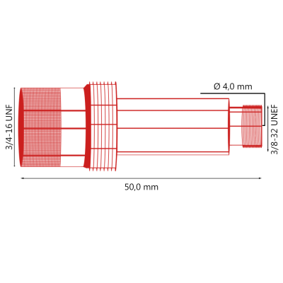 P45V28 Держатель цанги Parker с газовой линзой 4,0x50,0 мм фото артикул: P45V28