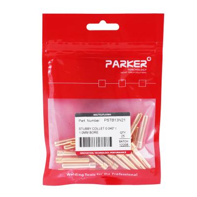 PSTB13N21 Цанга Parker укороченная для газовой линзы 1,0x30,5 мм (TIG) фото артикул: PSTB13N21